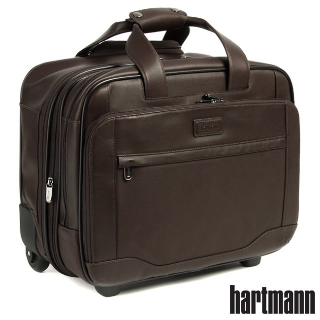 hartmann briefcase leather