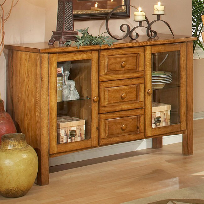 Americana Light Oak Buffet - Overstock™ Shopping - Big Discounts on Buffets