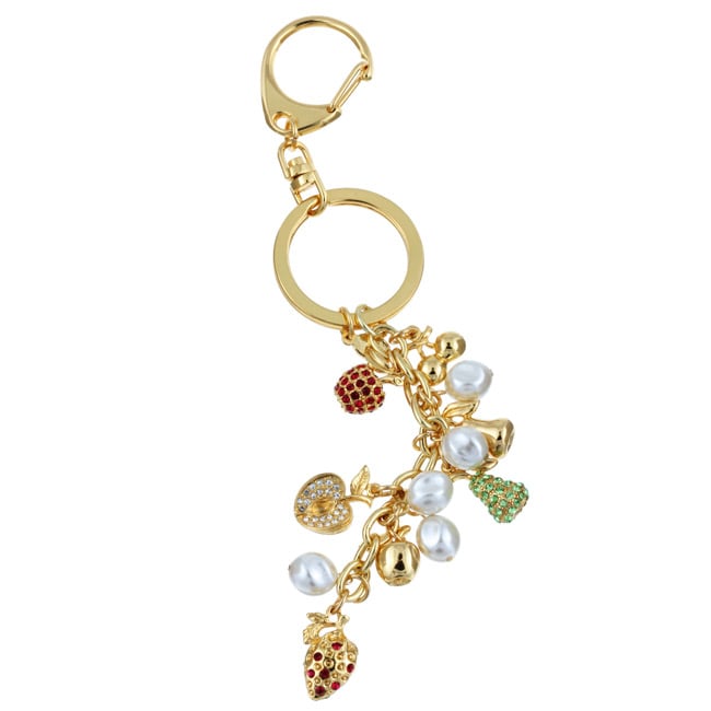 Kenneth Jay Lane Fruit Charms Keychain  