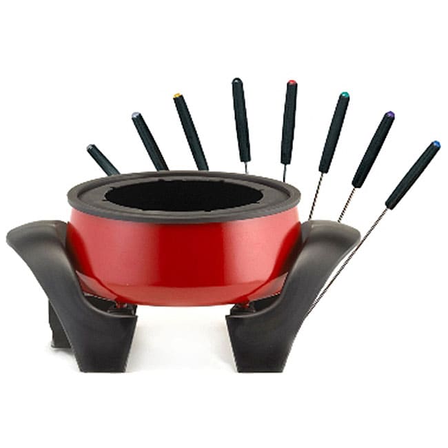 West Bend 3 quart Red Electric Fondue Set  