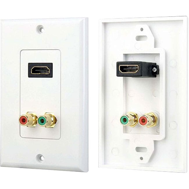   PHDMRCF2 HDMI Jack and Dual Audio Jack Wall Plate  