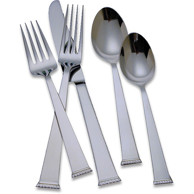 Reed and Barton Classic Braid 65 pc Flatware Set - Free Shipping Today Reed Barton French Classic 65-piece Stainless Steel Flatware Set