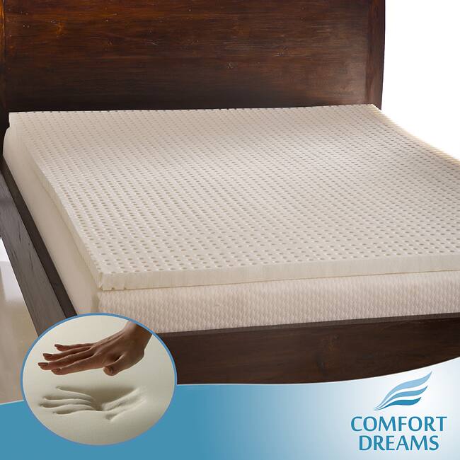 Comfort Dreams Ventilated 2-inch Queen/ King-size Memory Foam Mattress Topper