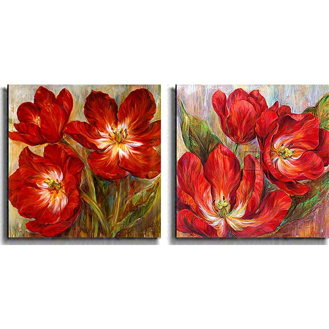 Liv Carson Flamenco Reds, Tango Tangerines 2 piece Art Set 