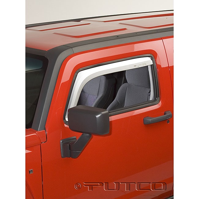 Hummer 2005 2008 H3 Chrome Front Window Visors