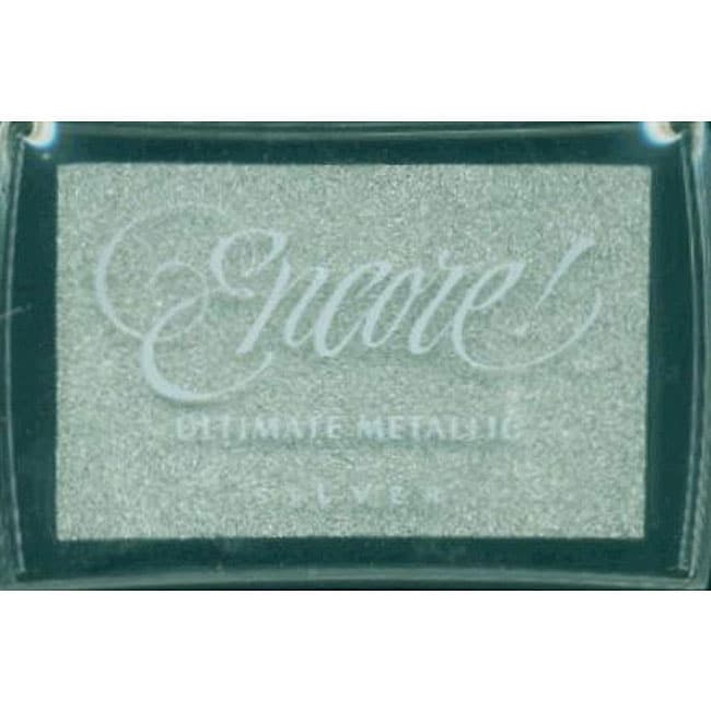 Encore Ultimate Metallic Silver Inkpad  