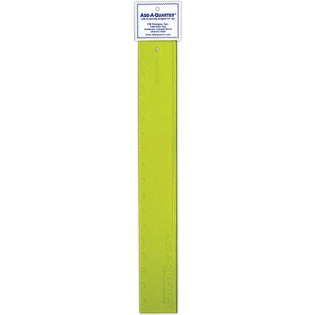 CM Designs A Quarter 18 inch Yellow Ruler