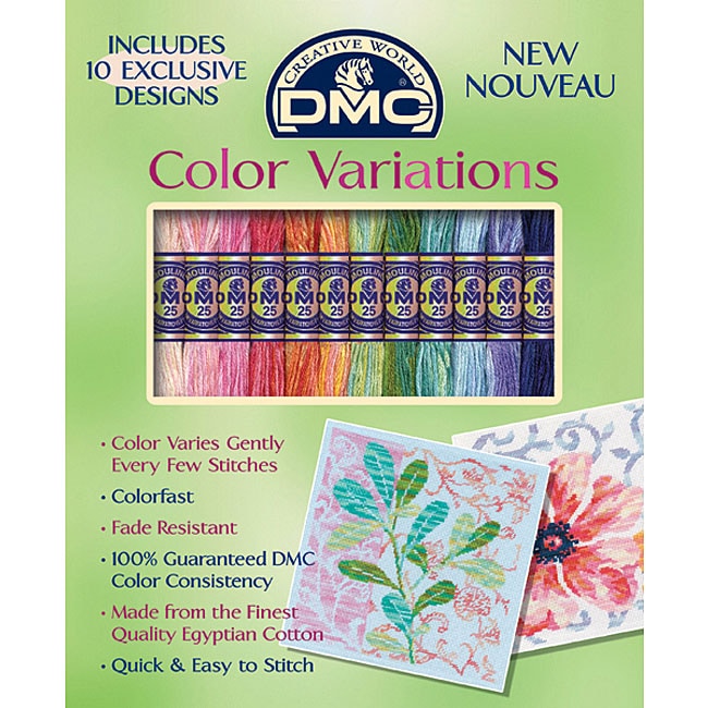 Shop Dmc Color Variations Embroidery Floral Floss Pack With 12 Skeins Free Shipping On Orders 
