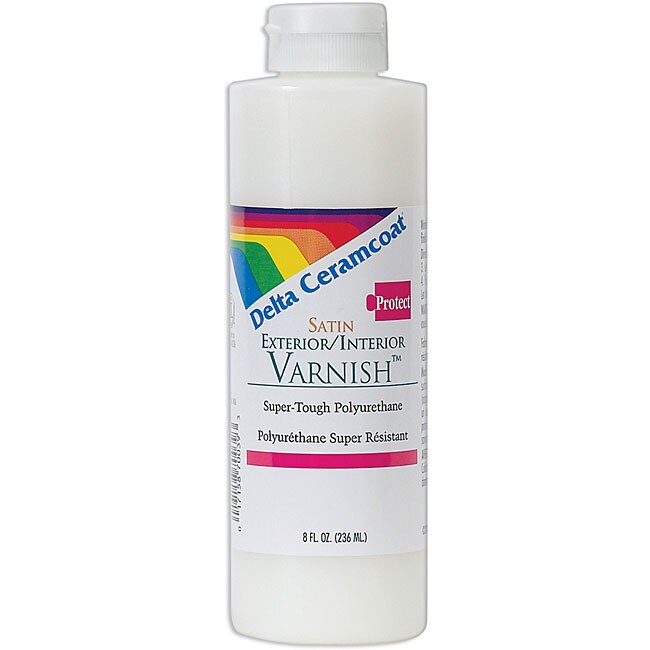 Ceramcoat Exterior/ Interior 8ounce Satin Varnish Free