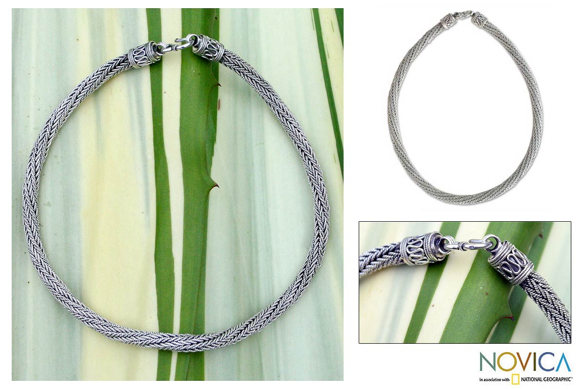 Spiral Rope Chain Necklace (Thailand)  