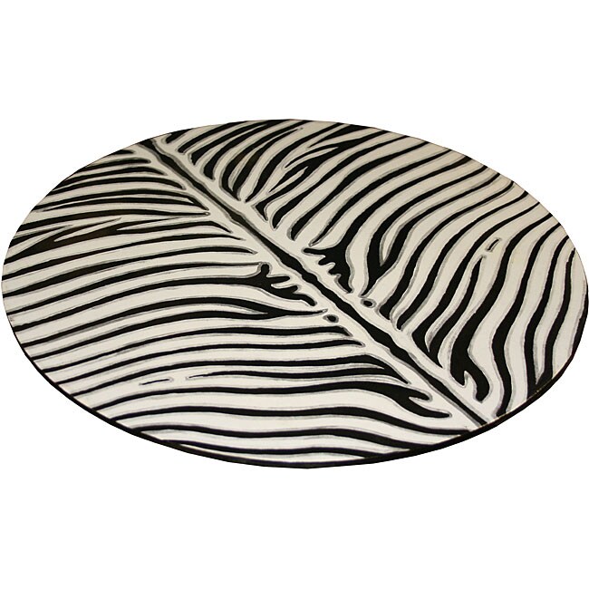 Zebra Print Round Placemats (Set of 2) Free Shipping On Orders Over