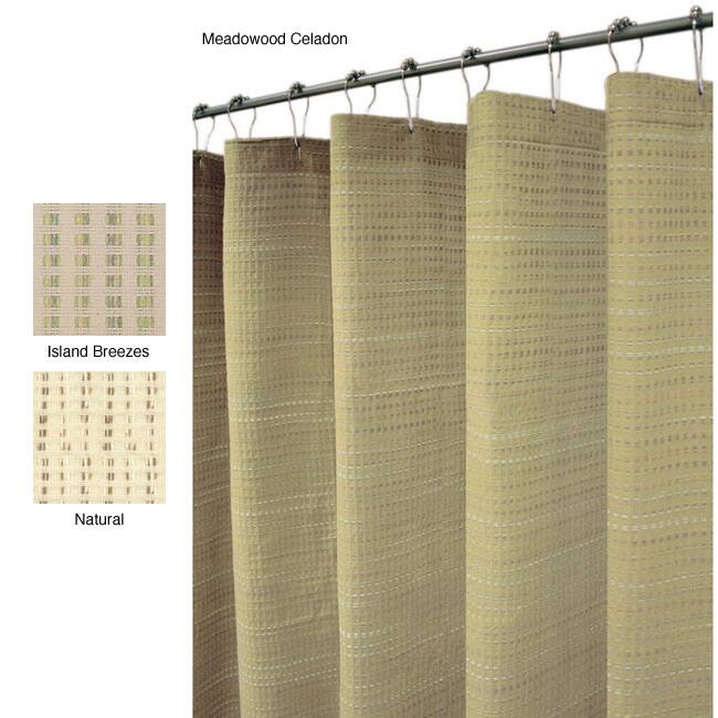 Magic Makeover Textured Stripe Shower Curtain