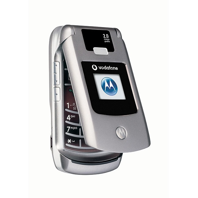   V3x Silver Razr Unlocked GSM Cell Phone (Refurbished)  