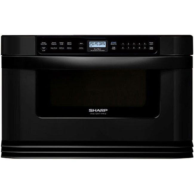 Sharp Black Insight Pro 24-inch Microwave Drawer - Free ...