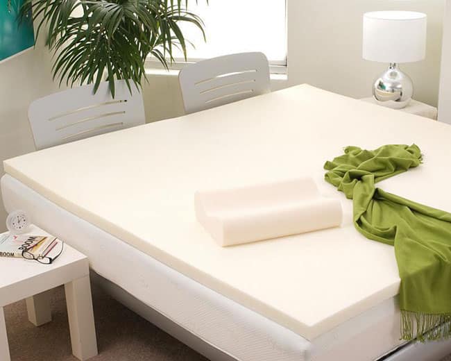 Eco-friendly 3-inch Memory Foam Mattress Topper and Contour Pillow