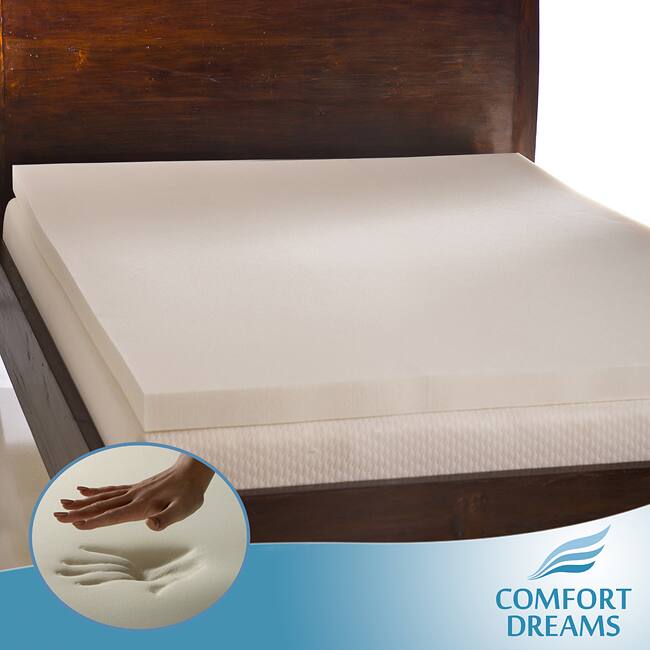 Comfort Dreams Ultra Soft 3-inch Queen/ King-size Memory Foam Mattress Topper