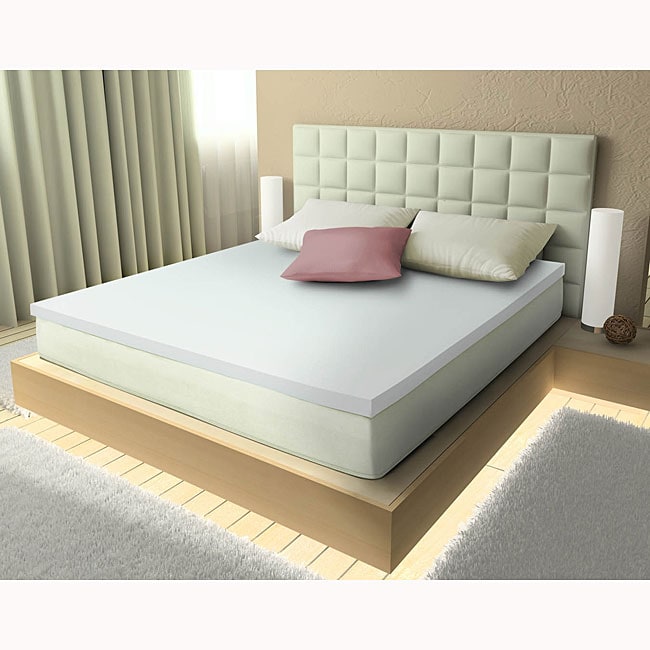 Comfort Dreams Aerus Natural Memory Foam 3inch Mattress Topper Free