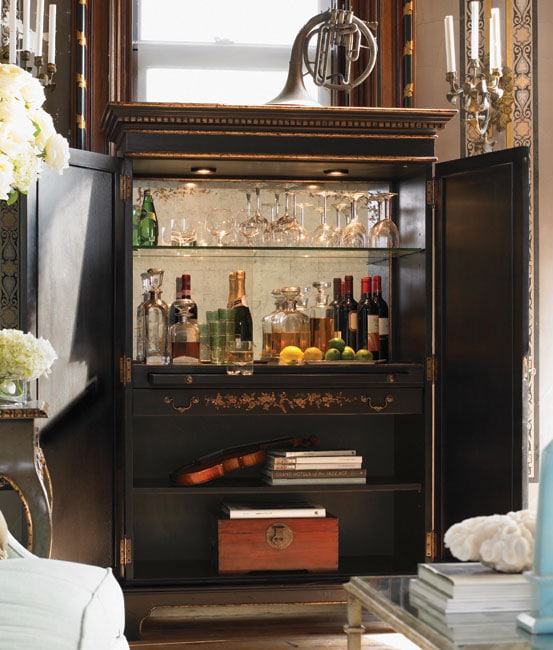 Drexel Heritage Compositions Landford Bar Cabinet  