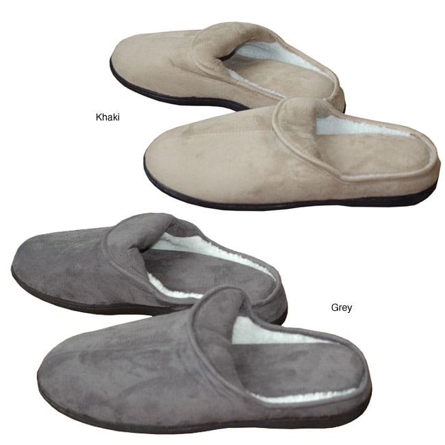   Innovations Mens Microfiber Memory Foam Slippers  