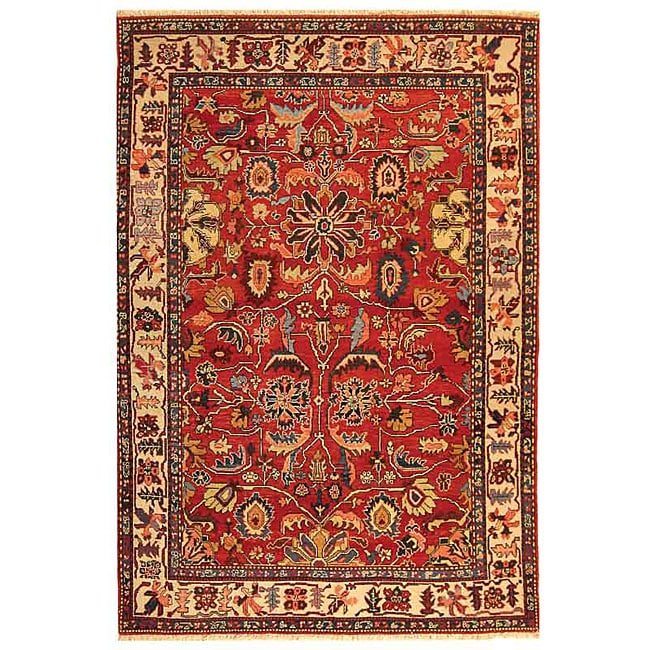 Hand knotted Turkistan Vegetable Dye Wool Rug (6 x 9)