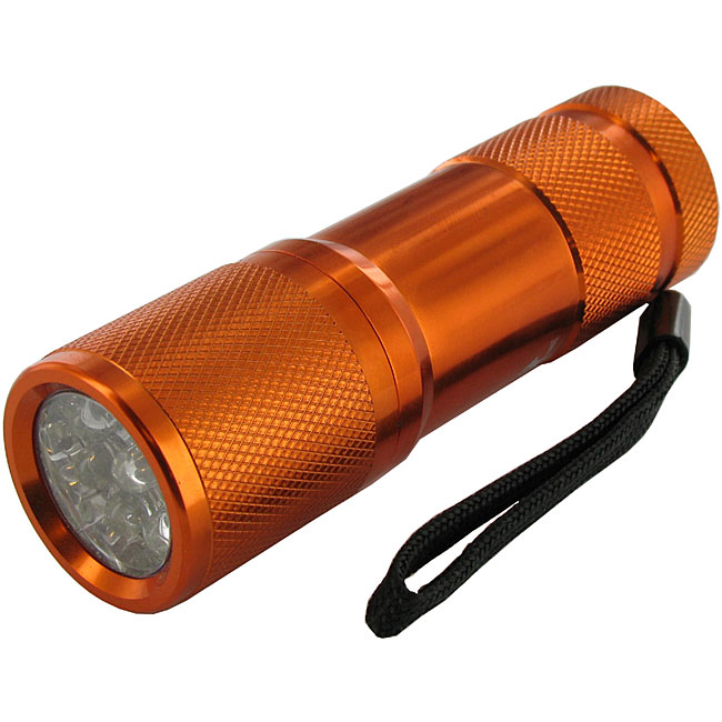 Bonzer Polished Deep Orange Flashlight  