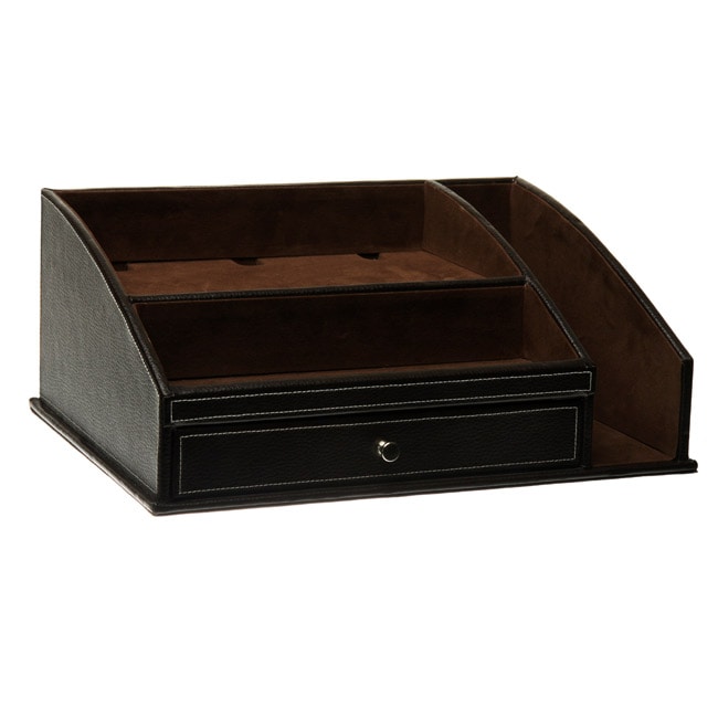 Brown Leather Charging Station Valet Free Shipping On Brown Leather Charging Station Valet