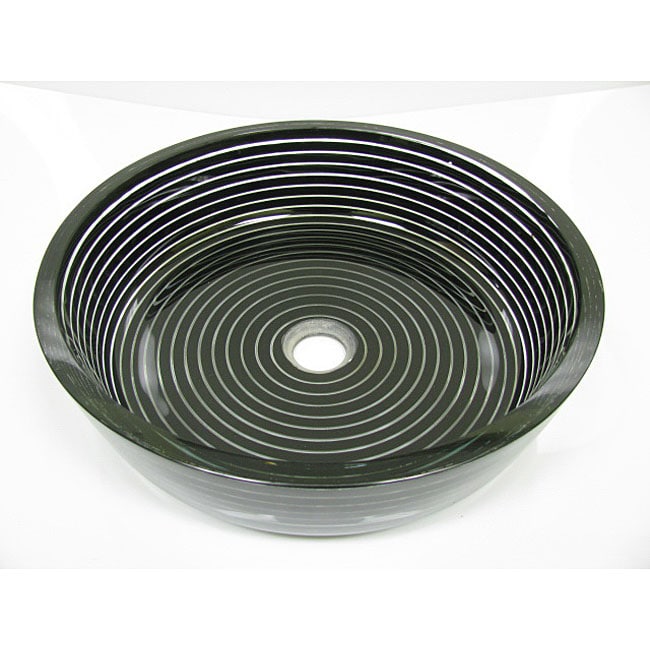 DeNovo Black Rings Flush Mount Vessel Sink