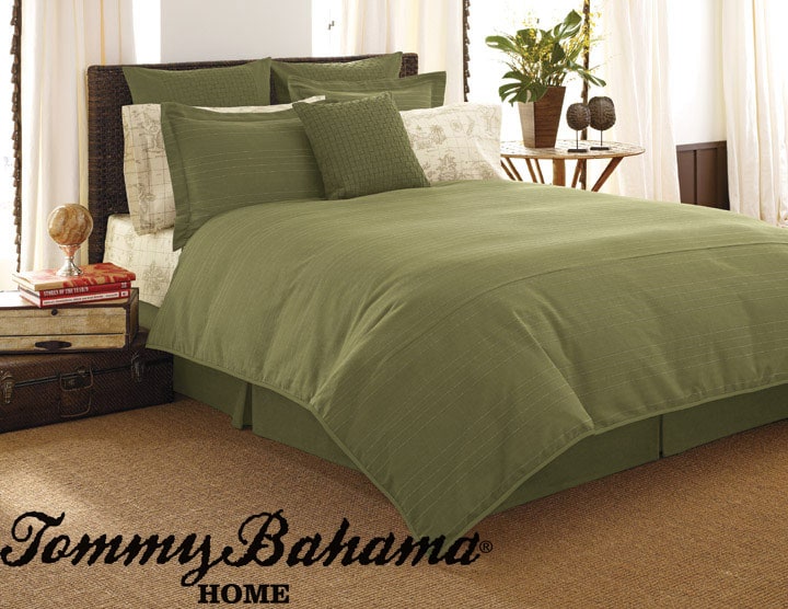 Tommy Bahama Green Cactus Duvet Cover  