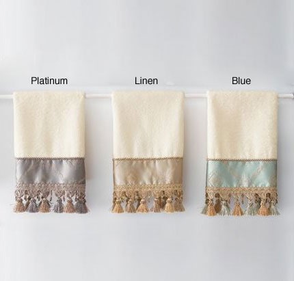 Croscill Lace Ribbon Emebllished Hand Towels (Set of 2)   