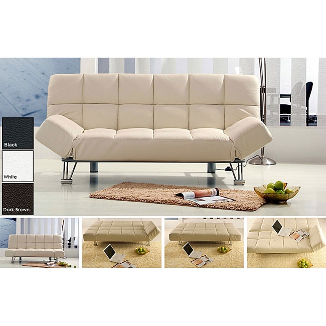 Plush Leather Sofa Bed Free Shipping Today Plush Leather Sofa Bed