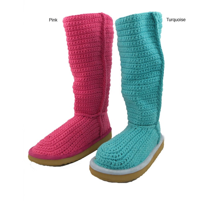Livs Womens Knit Cotton Boots  