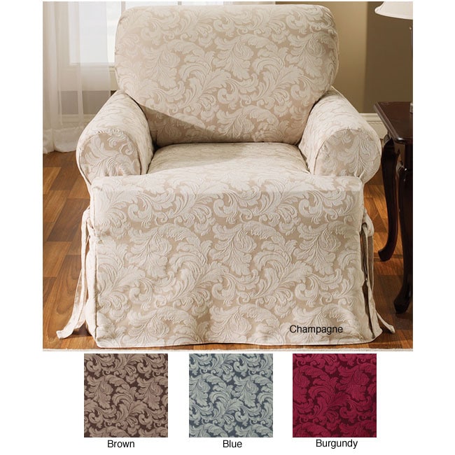 Scroll T cushion Chair Slipcover  