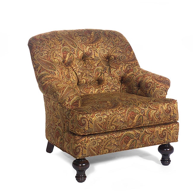 Eco Friendly Edwardian Paisley Pattern Tufted Chair  