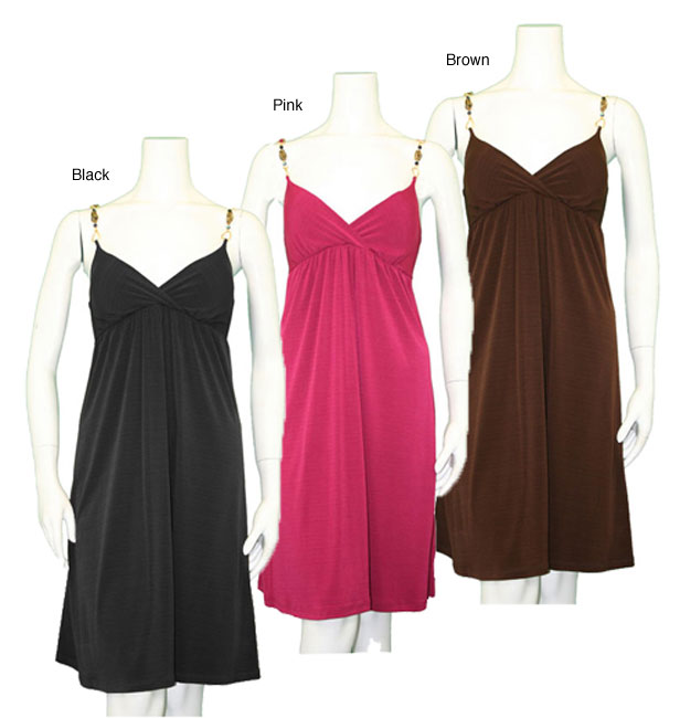 Pecas USA Womens Spaghetti Strap Dress  