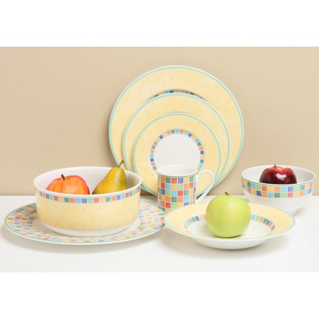 Villeroy & Boch Twist Alea Limone 50 piece Dinnerware Set  