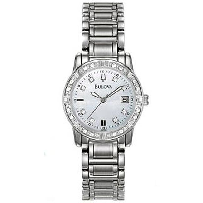 Bulova Womens Maestro Diamond Accented Watch  