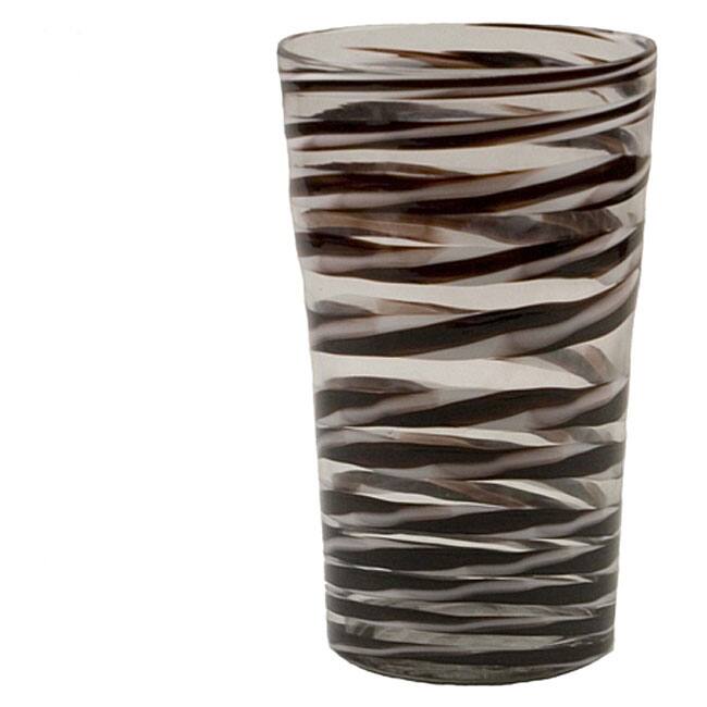 Kyran Stripe Large Glass Vase