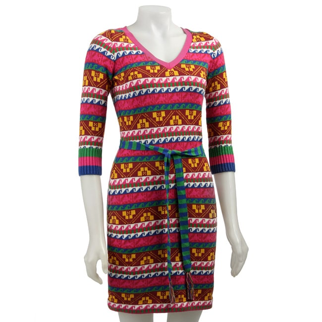 Betsey Johnson Peru Fairisle Sweater Dress  