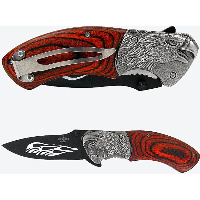 Eagle Fantasy Pocket Knife with Pakkawood Handle  