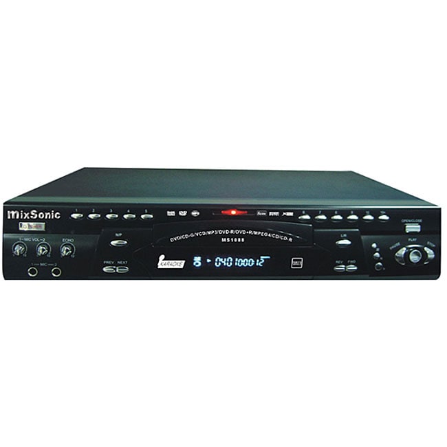 Mixsonic MS-1088BK Professional All-region Karaoke/ DVD Player