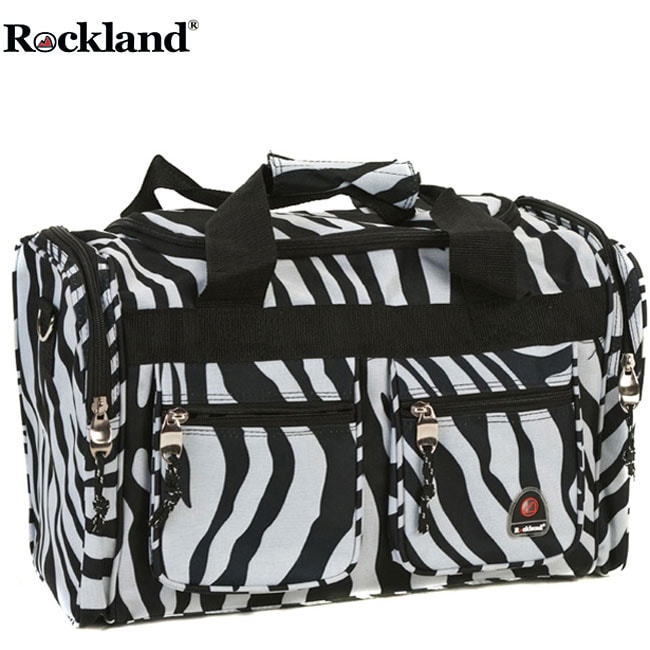 Rockland Bel air Zebra 19 inch Carry on Tote / Duffel Bag