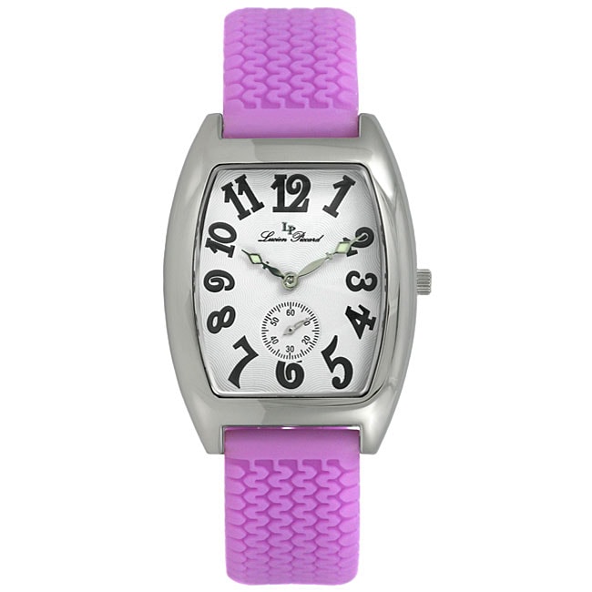 Lucien Piccard Unisex Purple Rubber Strap Watch