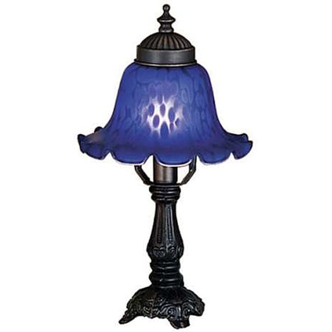 Victorian Blue Bell Shade Lamp