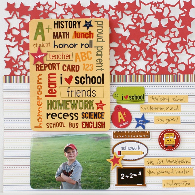 KI Memories 12x12 Back to School Scrapbooking Kit  