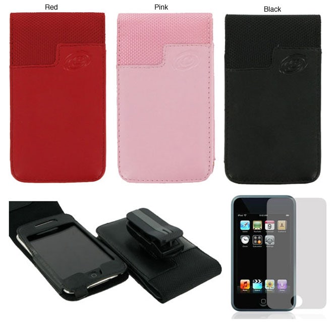 Apple iPod Touch 2G/3G Leather Case with Belt Clip  