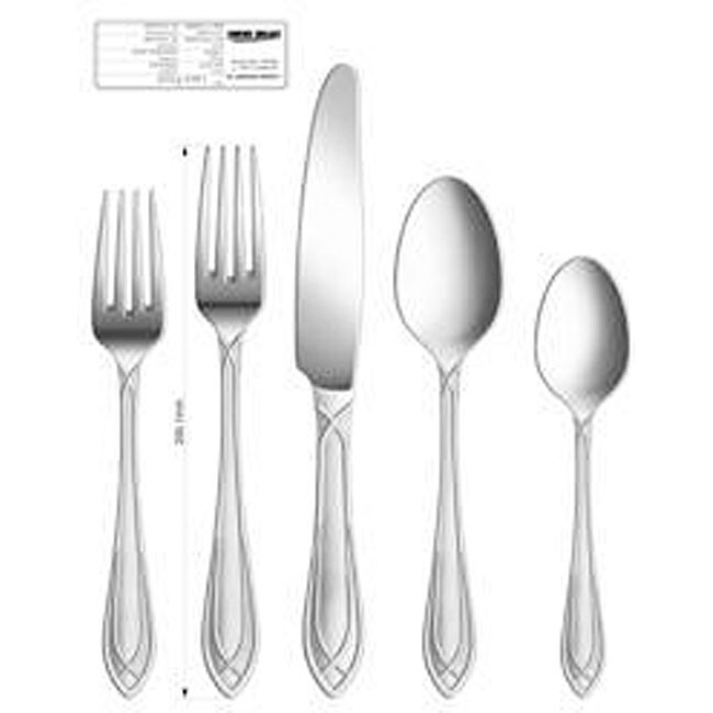 pfaltzgraff dawson frost 20 piece flatware se