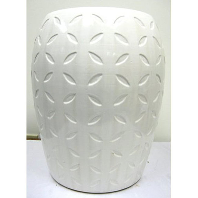 white ceramic garden stool        
        <figure class=