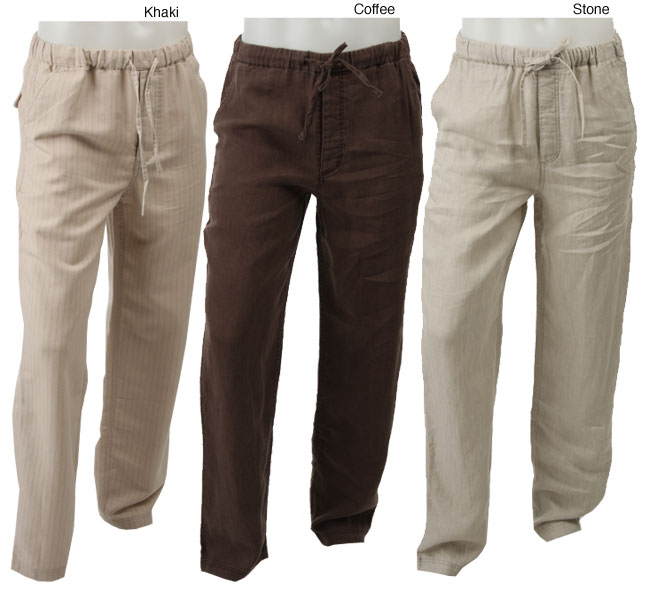 FINAL SALE M. Gordon Men's Linen Drawstring Pants - Free Shipping On ...