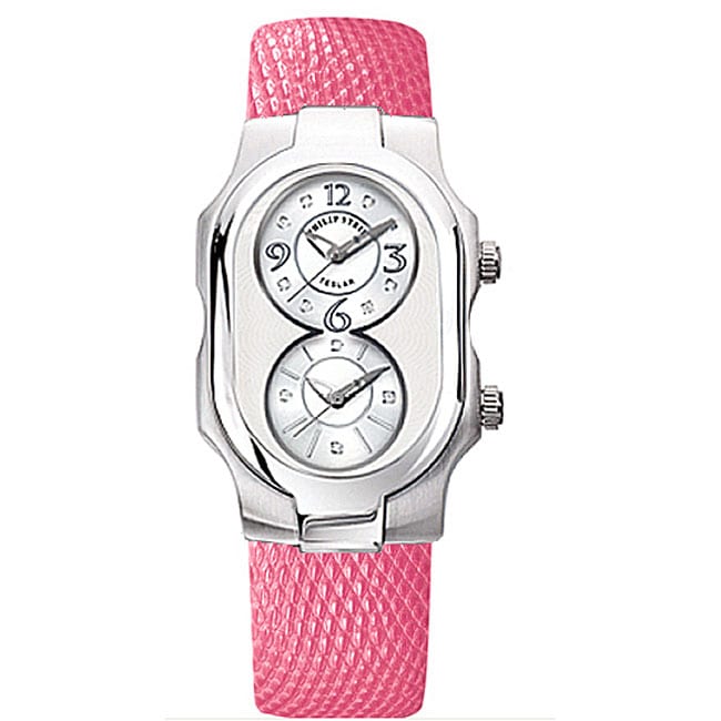 Philip Stein Teslar Women's Pink Strap Watch - Free Shipping Today ...