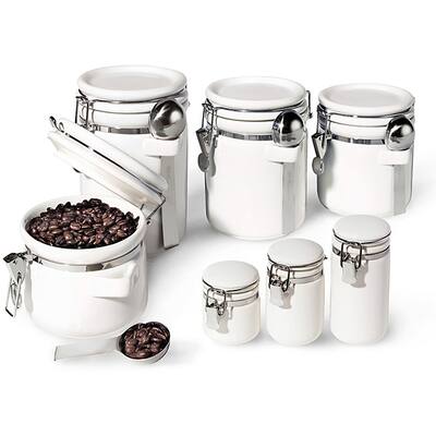 Ceramic 7-piece Canister Set